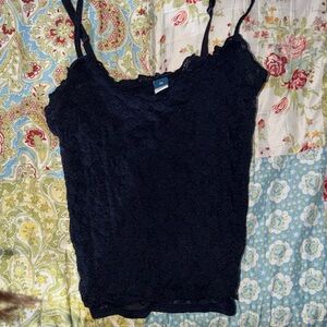 Old Navy Black Lace Camisole